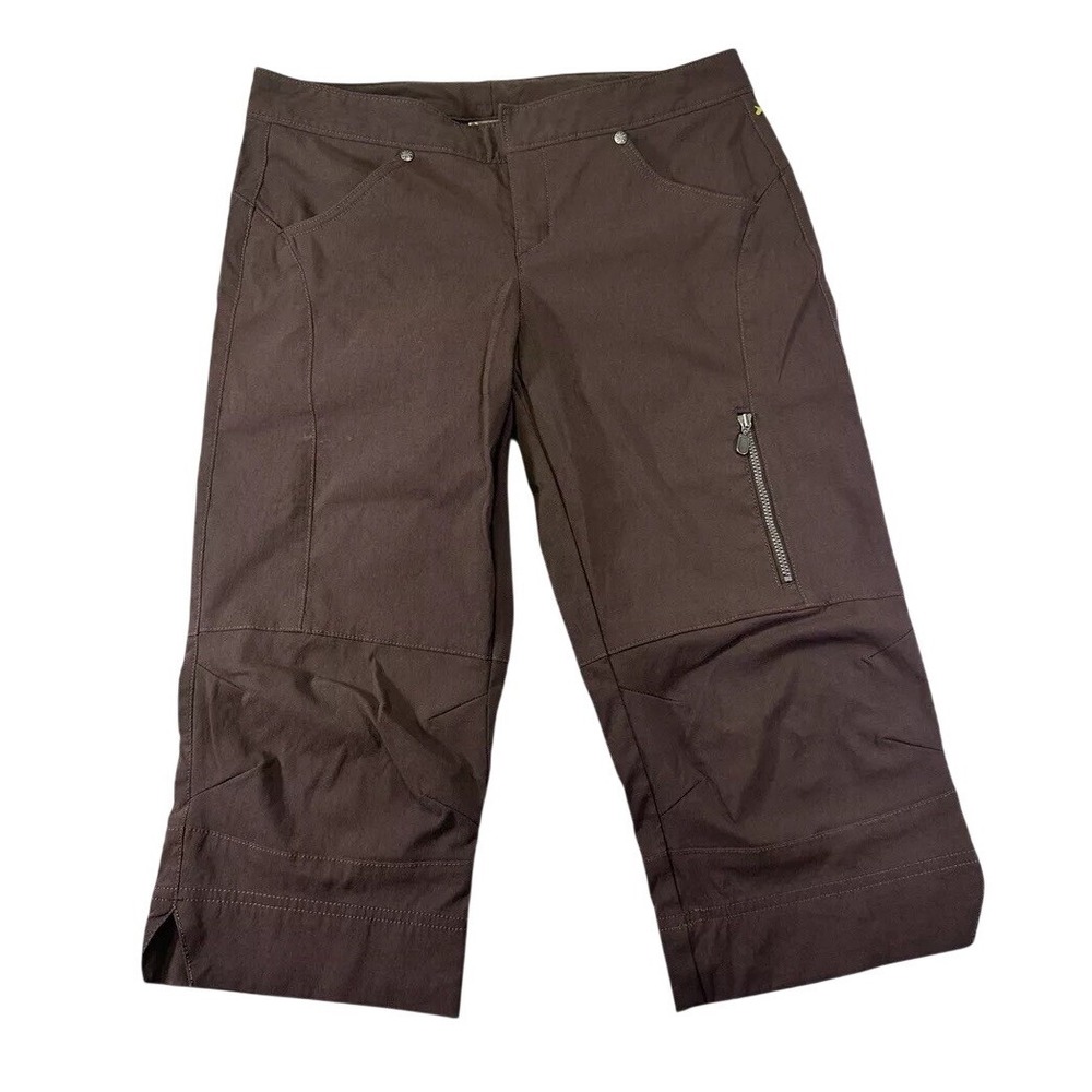 Athleta Brown Utility‎ Style Culottes Capri Pants Size 4